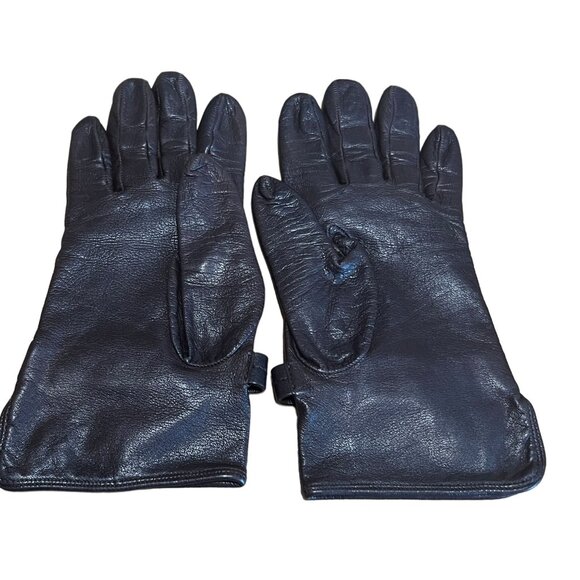 PRADA Lambskin Brown Gloves w/ Adjustable Prada Clasp #1376 - Picture 2 of 5